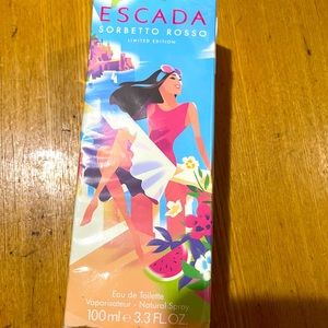 NIB!! LIMITED EDITION!! ESCADA SORBETTO ROSSO EDT (3.3 Fl Oz)